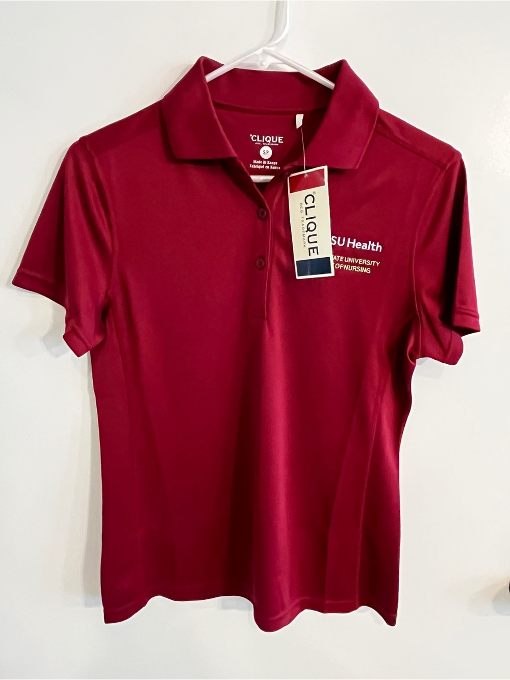 NWT Women’s size small Clique FSU Health College Of Nursing Polo
